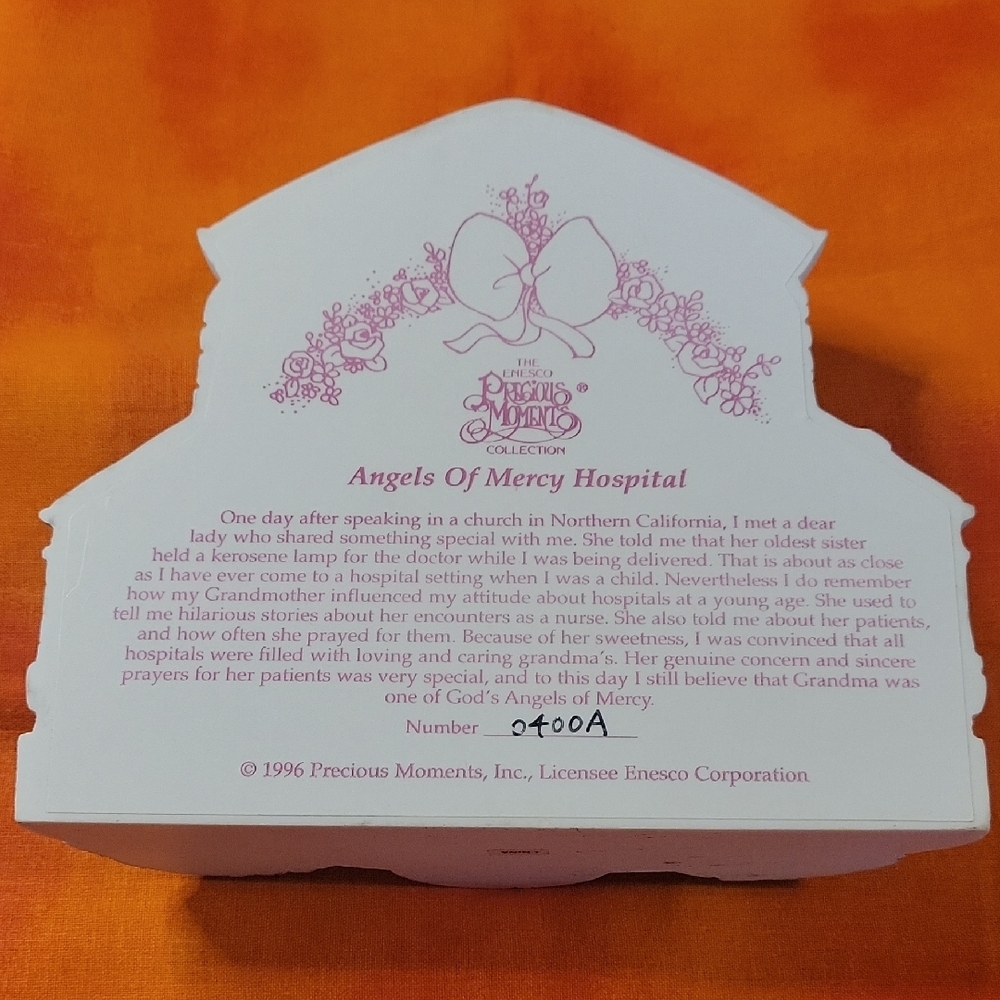 Precious Moments Angels of Mercy Hospital Figurine Wall Hugger Pastel - Picture 2 of 4